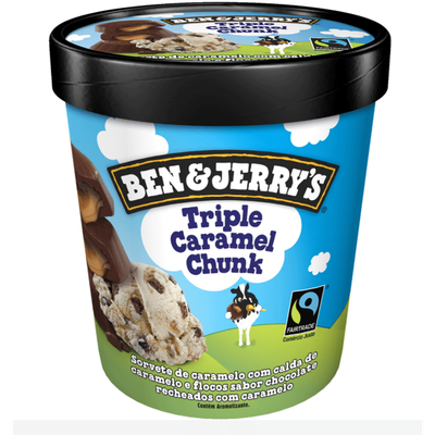 Sorvete Triple Caramel Chunk BEN & JERRY'S 458ml